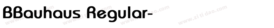 BBauhaus Regular字体转换